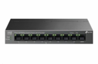 TP-Link LiteWave switch LS109P (9x100Mb/s, 8xPoE+, 63W, fanless)