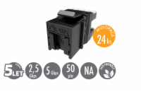 Keystone Solarix CAT5E UTP RJ45 černý pro kleště MULTIPACK 24 Keystone Solarix CAT5E UTP RJ45 černý pro kleště