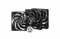 ARCTIC ventilátor P12 Slim PWM PST 3-Pack, 120mm, 4pin, PWM, černá