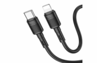 Data kabel HOCO X83 Victory, USB-C/Lightning (PD), PD20W, 1m, černá
