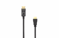 SBOX kabel HDMI-DP M/M, 2m, černý (DP-HDMI-2/R)