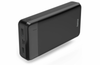 HAMA powerbanka Eco Power 20, 20000 mAh, 2 A, 2 výstupy: 2x USB-A, vstup micro USB/USB-C, černá