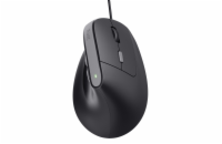 Trust Bayo II/Vertikální/Optická/Pro praváky/2 400DPI/Drátová USB/Černá