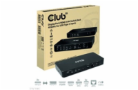 Club3D Dokovací stanice DisplayPort / HDMI KVM Switch, USB-C, PD