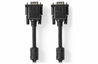 NEDIS kabel VGA (D-SUB)/ zástrčka VGA - zástrčka VGA/ černý/ bulk/ 10m
