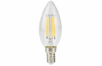 NEDIS LED žárovka E14/ svíčka/ 4,5 W/ 220 V/ 470 lm/ 2700 K/ stmívatelná/ teplá bílá/ retro styl/ čirá