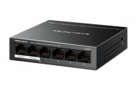 MERCUSYS switch MS106LP (6x100Mb/s,4xPoE+,40W,fanless)