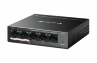 MERCUSYS switch MS105GP (5xGbE,4xPoE+,65W,fanless)