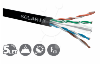 Instalační kabel Solarix CAT6 UTP PE Fca venkovní 500m/cívka SXKD-6-UTP-PE