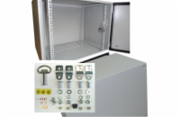OCRACK 19" venkovní rozvaděč IP55 9U-420mm plechové dveře