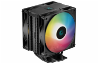 DEEPCOOL chladič AG400 DIGITAL PLUS širší / 120mm fan ARGB / 4x heatpipes / PWM / pro Intel i AMD / černý