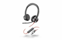 Poly Blackwire 8225 MS Teams náhlavní souprava, USB-C/A adaptér, stereo