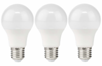 NEDIS LED žárovka E27/ A60/ 11 W/ 220 V/ 1055 lm/ 2700 K/ teplá bílá/ matná/ 3 kusy
