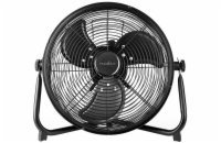 NEDIS stojanový ventilátor/ průměr 30 cm/ výkon 43 W/ plynulá rychlost/ naklápěcí/ dobíjecí/ USB-A/ kovový/ černý