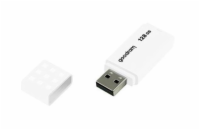 GOODRAM UME2 WHITE USB 2.0 128GB Goodram USB flash disk, USB 2.0, 128GB, UME2, bílý, UME2-1280W0R11, USB A, s krytkou