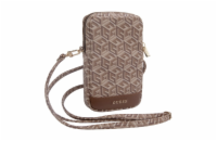 Guess PU G Cube Wallet Phone Bag Zipper, hnědá Taška na telefon Guess PU G Cube se zipem je perfektní taška přes rameno