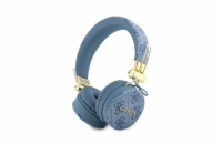 Guess Bluetooth Stereo Headphone, modrá Poznejte novou dimenzi poslechu s bezdrátovými sluchátky na uši Guess PU 4G Metal Logo!