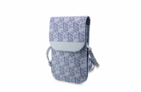 Guess PU G Cube Phone Bag modrý Guess 4G PU Phone bag je perfektní taška přes rameno, nejen pro Váš telefon, peněženku, doklady, klíče.