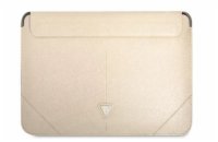 Guess pouzdro 16" béžové logo Saffiano Triangle Noste své zařízení v moderním originálním Guess designovaném příslušenství, z vysoce kvalitních materiálů