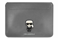 Karl Lagerfeld Saffiano Ikonik Computer pouzdro 16" Silver Noste své zařízení v moderním originálním Karl Lagerfeld designovaném příslušenství, z vysoce kvalitních materiálů