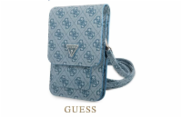 Modrá kabelka Guess 4G Triangle Noste své zařízení v moderním originálním Guess designovaném příslušenství, z vysoce kvalitních materiálů