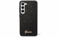 Guess PC/TPU Glitter Flakes Metal Logo Zadní Kryt pro Samsung Galaxy S23+ Black Guess prémiový ochranný kryt telefonu s motivem Guess, který nejen že váš telefon perfektně ochrání, ale také svým pove