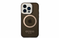 Guess Translucent MagSafe Kompatibilní Zadní Kryt pro iPhone 14 Pro Black Guess prémiový ochranný kryt telefonu s motivem Guess, který nejen že váš telefon perfektně ochrání, ale také svým povedeným 
