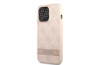 Guess PU 4G Stripe Zadní Kryt pro iPhone 13 Pro Max Pink Guess prémiový ochranný kryt telefonu s motivem Guess, který nejen že váš telefon perfektně ochrání, ale také svým povedeným designem a použit