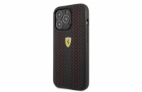 Ferrari PU Leather Perforated Zadní Kryt pro iPhone 14 Pro Max Red Ferrari prémiový ochranný kryt telefonu vyrobený z kombinace kvalitních a odolných materiálů, které perfektně chrání Váš telefon.
