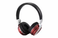 DeTech Bluetooth sluchátka FT-018 - červená Kvalitní Bluetooth sluchátka, výkonná s čistým a přesným zvukem.