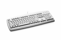 Logitech Value Keyboard, USB+PS2, CZ, bílá Jednoduchá, ale elegantně štíhlá a oblá klávesnice od společnosti Logitech se výborně hodí k moderním počítačům a vypadá skvěle na každém stole. Balení obsa