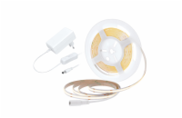 Solight LED COB pásek, sada s adaptérem, vypínač, 5m, 8W/m, 800lm/m, teplá bílá - WM59-WW