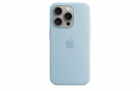 iPhone 15 Pro Silicone Case with MS - Light Blue