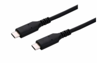 C-TECH kabel USB 4.0, Type-C (CM/CM), PD 100W, 40Gbps, 1m, černý