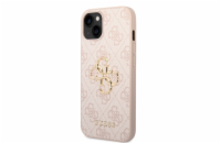 Guess PU 4G Metal Logo Zadní Kryt pro iPhone 15 Plus Růžový Prémiový kryt, který nejen že váš telefon perfektně ochrání, ale také svým povedeným designem a použitými prvotřídními materiály bude jako 