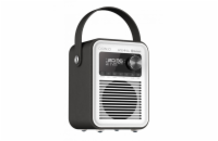 Rádio CARNEO D600 DAB+, FM, BT, black/white CARNEO D600 je kompaktní rádio s trendovým designem. Poslouchejte své oblíbené rozhlasové programy přes FM nebo DAB+.