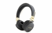 Guess PU 4G Metal Logo Bluetooth Stereo Headphone - sluchátka, černá Poznejte novou dimenzi poslechu s bezdrátovými sluchátky na uši Guess PU 4G Metal Logo!
