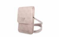 Guess PU 4G Triangle Logo Phone Bag Pink Guess prémiový ochranný kryt telefonu vyrobený z kombinace kvalitních a odolných materiálů, které perfektně chrání Váš telefon.