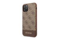 Guess 4G Stripe Zadní Kryt pro iPhone 11 Brown Guess prémiový ochranný kryt telefonu vyrobený z kombinace kvalitních a odolných materiálů, které perfektně chrání Váš telefon.