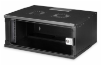 DIGITUS DN-49201 Nástěnná skříň 4U, SOHO PRO, nesmontovaná, 19", 240 x 540 x 400 mm, černá (RAL 9005)