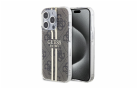 Guess IML 4G Gold Stripe Zadní Kryt pro iPhone 15 Pro Max Brown Guess IML 4G Gold Stripe Zadní Kryt telefonu s pružnými PU boky, který skvěle chrání telefon při nechtěném pádu.