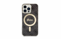 Guess IML 4G Printed Crossbody Zadní Kryt pro iPhone 15 Pro, hnědá Kryt na mobil - pro Apple iPhone 15 Pro, materiál plast, měkký, výřezy pro konektory a tlačítka