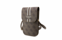 Guess PU 4G Printed Stripes Phone Bag hnědý Guess 4G PU Phone bag je perfektní taška přes rameno, nejen pro Váš telefon, peněženku, doklady, klíče.