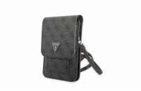 Guess PU 4G Triangle Logo Phone Bag Black Guess prémiový ochranný kryt telefonu vyrobený z kombinace kvalitních a odolných materiálů, které perfektně chrání Váš telefon.