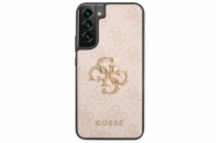 Guess PU 4G Metal Logo Zadní Kryt pro Samsung Galaxy S23+ Pink Guess prémiový ochranný kryt telefonu s motivem Guess, který nejen že váš telefon perfektně ochrání, ale také svým povedeným designem a 