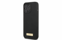 Guess Silicone Metal Logo MagSafe Zadní Kryt pro iPhone 13 Pro Max Black Guess prémiový ochranný kryt telefonu s motivem Guess, který nejen že váš telefon perfektně ochrání, ale také svým povedeným d