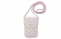Guess PU 4G Metal Logo Script Phone Bag Pink Guess 4G PU Phone bag je perfektní taška přes rameno, nejen pro Váš telefon, peněženku, doklady, klíče.