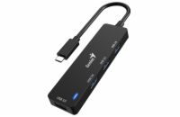 GENIUS hub UH-400/ USB-C na 4x USB3.0/ černý