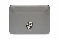 Karl Lagerfeld Saffiano Karl and Choupette Computer Sleeve 14" Silver Stylové pouzdro určené pro notebook/tablet. Precizní provedení a stylový vzhled jsou přednostmi výrobků Karl Lagerfeld. Značkové 