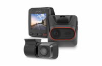 Mio C420Dual Kamera do auta Kamera do auta Mio je spolehlivé a praktické zařízení navržené pro záznam cestovních událostí a zajištění bezpečnosti během jízdy. Tato kamera je vybavena širokoúhlým obje